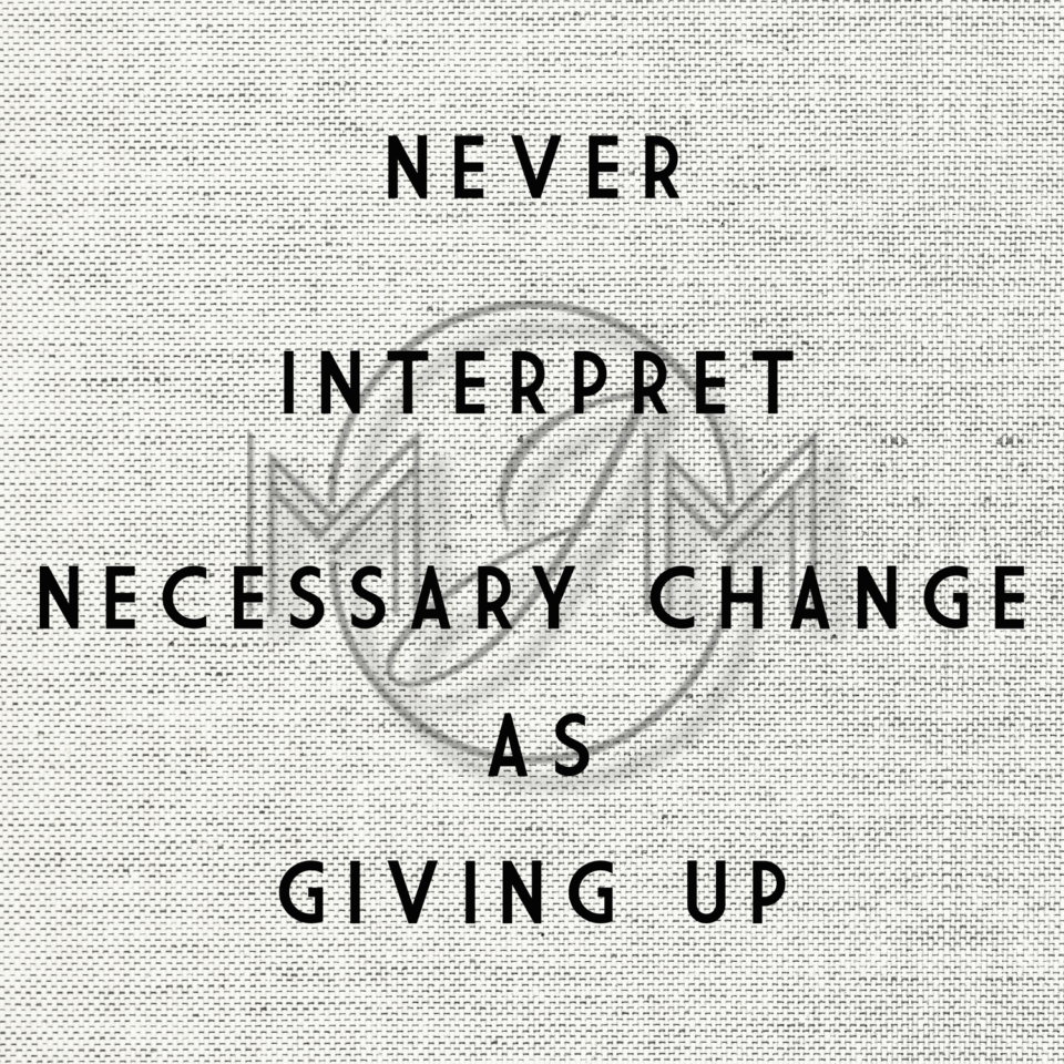 Interpret Necessary Change